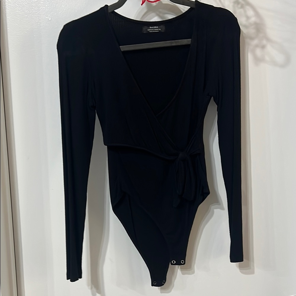 Bershka Black Long Sleeve Bodysuit